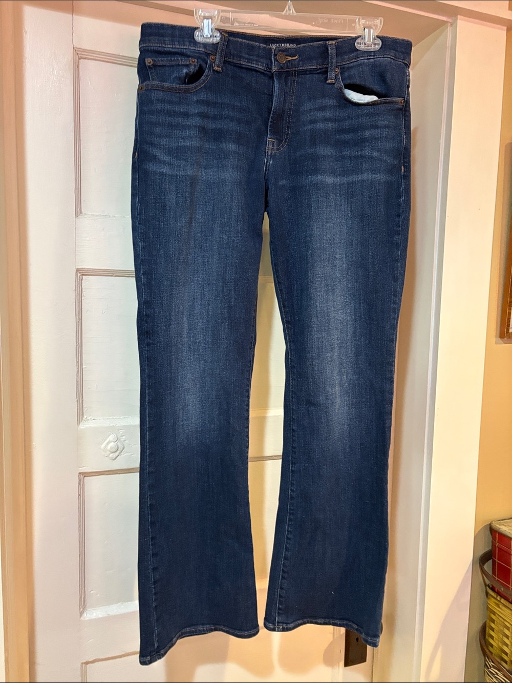Lucky Brand Dark Indigo Wide-Leg Jeans 14